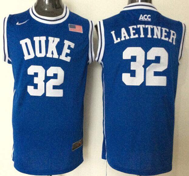 NCAA Men Duke Blue Devils 32 laettner blue style 2